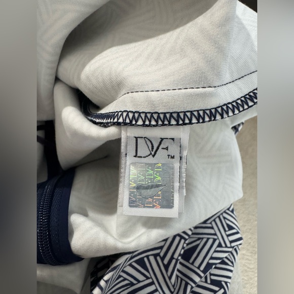 Diane Von Furstenberg DVF Regenna Ribbon Rectangles Stretch Sheath‎ Dress Size 8 - Picture 8 of 12